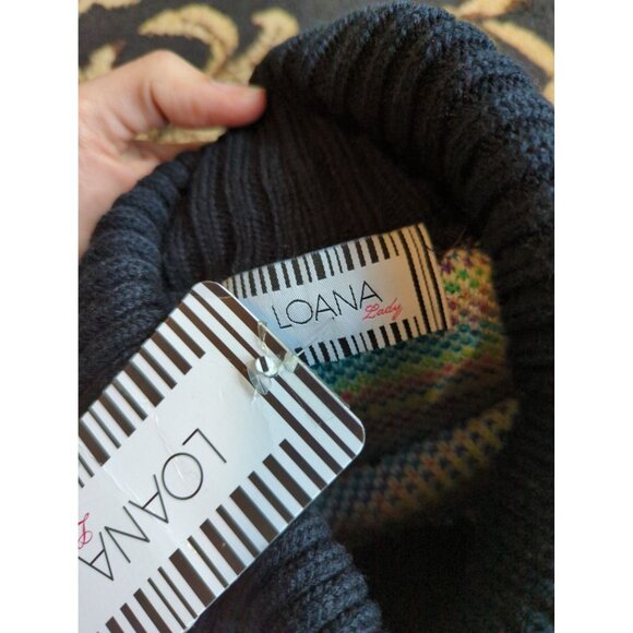 NWT Loana Lady Boutique Tribal Poncho Sweater One Size - Picture 2 of 10